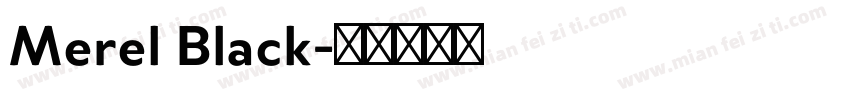 Merel Black字体转换